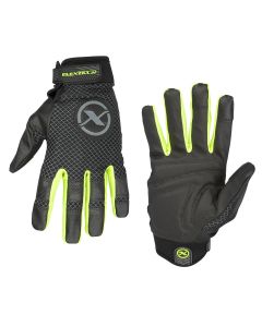 Legacy Manufacturing Flexzilla&reg; High Dexterity FlexFit Gloves, Polyurethane Palm, Black/ZillaGreen&trade;, M