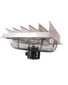 HES24SF6V240C-E image(1) - Hessaire Products Wall-Mounted 24" Shutter Exhaust Fan
