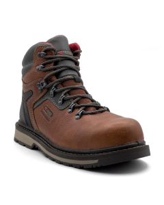 FSIA8815-8EE image(1) - AVENGER Work Boots Blacksmith - Men's Boot - AT|EH|SR|WP|B&W - Brown / Black - Size: 8 - 2E - (Extra Wide)