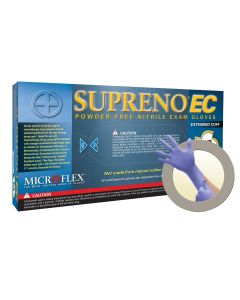 Microflex SUPRENO EXT CUFF PF NITRILE GLOVES SMALL