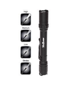 Bayco Mini-TAC Pro Flashlight - Black - 2 AA Batteries