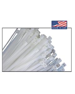 Cable Zip Tie 14 in. Long; Natural; 100/pk; 50 lb. Test w/ Mt. Head