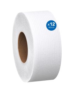KIM67805 image(0) - Scott&reg; 100% Recycled Fiber High-Capacity Jumbo Roll Toilet Paper - 12 Rolls