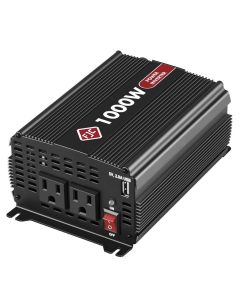 FJC53100 image(0) - FJC 1000 Watt High Efficiency DC to AC Power Inverter with Dual Outlets and a USB port