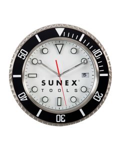 SUNCLK16 image(0) - Stainless Steel Analog Shop Clock