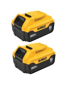 DWTDCB205-2 image(1) - DeWalt 20V Max Premium Xr 5.0 Battery 2Pk