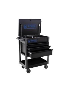 KTI75152 image(0) - K Tool International Service Cart 35 in. Premium 4 Drawer 500 lb. (Matte Black/Blue)