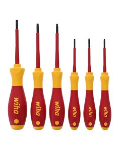 WIH32590 image(0) - Wiha Tools 6 Piece Insulated SoftFinish Torx Screwdriver Set