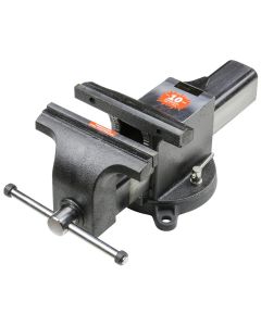 K Tool International 8" Steel Bench Vise with 9" Jaw opening