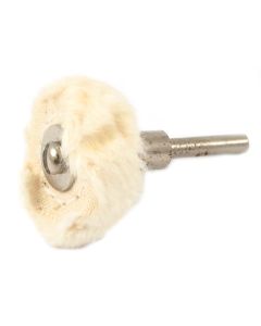 Forney Industries Buffing Wheel, Cotton, 1 in x 1/8 in Shaft