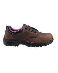 Avenger Work Boots Foreman Series - Women's Low Top Shoes - Composite Toe - IC|EH|SR - Brown/Black - Size: 6M