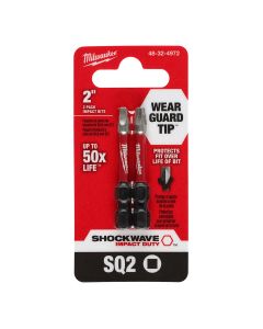 Milwaukee Tool SHOCKWAVE Impact Duty 2" SQ2" Bit 2PK