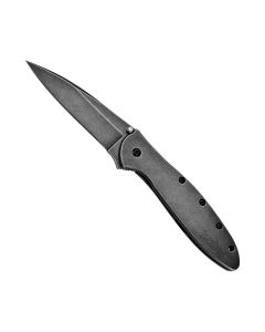 KER1660BLKW image(1) - Kershaw 3" LEEK WITH BLACKWASH FINISH