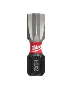 MLW48-32-4742 image(1) - Milwaukee Tool SHOCKWAVE INSERT BIT ECX #2 - BULK (25)