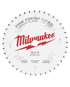 MLW48-40-0622 image(0) - Milwaukee Tool 6-1/2" 40T Fine Finish Circular Saw Blade