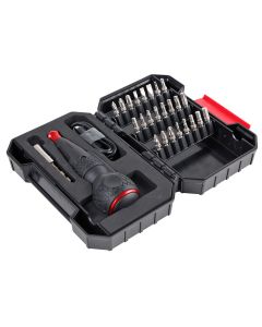 Vessel Tools Rechargeable Ball Grip Screwdriver with 25-pc Bit Set