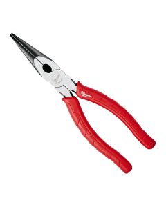 MLW48-22-6101 image(0) - Milwaukee Tool 8" COMFORT GRIP LONG NOSE PLIERS