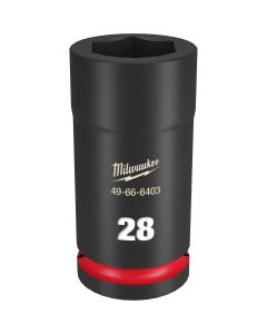 MLW49-66-6403 image(0) - Milwaukee Tool SHOCKWAVE Impact Duty  3/4"Drive 28MM Deep 6 Point Socket