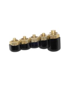 LIS10810 image(1) - Lisle Injector Rail Fuel Line Cap Set, 5 pc.