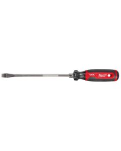 Milwaukee Tool 3/8" Slotted 8" Cushion Grip Screwdriver (USA)