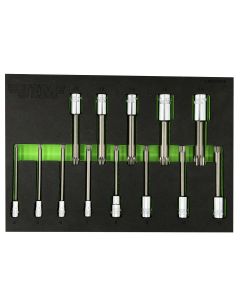 VIMXZNS400A image(0) - VIM Tools 13 Piece 4 Inch OAL. XZN Triple Square Driver Set - S2 Steel