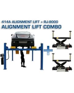 Atlas Equipment 414A Alignment Lift + RJ8 Rolling Jacks Combo (WILL CALL)