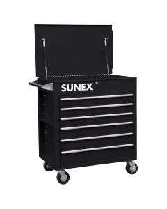 SUN8057BK image(0) - Sunex 6-Drawer Full-Drawer Professional Cart