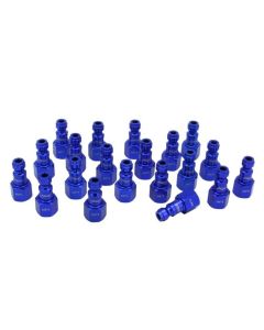 Milton Industries ColorFit Plugs, T-style Blue, 1/4" NPT Female