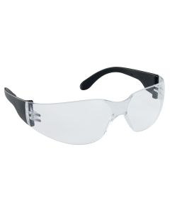 SAS5340 image(0) - NSX Black Temple High-Impact Poly Clear Lens Safe Glasses