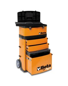 BTA041000002 image(0) - Two-Module Tool Trolley, Orange