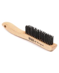 FOR70505 image(1) - Forney Industries Scratch Brush with Shoe Handle, Carbon, 4 x 16 Rows