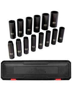 Milton Industries 14pcs 1/2 Dr. 11-30MM Deep Socket  Set