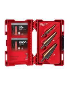 MLW48-89-9291 image(1) - Milwaukee Tool Cobalt Step Bit Kit (3PC)