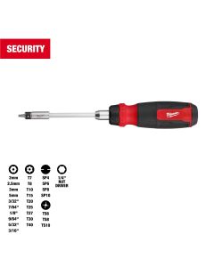 MLW48-22-2912 image(0) - Milwaukee Tool 27-in-1 Ratcheting Security Multi-Bit Screwdriver