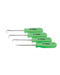 KTI70075 image(0) - K Tool International PICK SET 4 PC. NEON GREEN