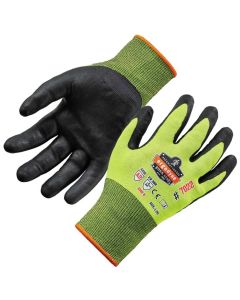 ERG17973 image(0) - Ergodyne 7022 M Lime Nitrile-Coated Cut-Resis Gloves A2 DSX