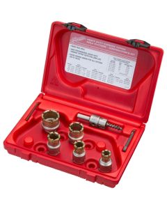MLW49-22-8210 image(0) - Milwaukee Tool 7-PC CONTRACTOR'S STEEL PLATE CARBIDE CUTTER KIT