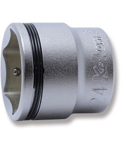 KKN3450M-24 image(0) - Ko-ken USA 3/8 Sq. Dr. Socket  24mm Nut Grip Length 31mm
