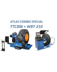 ATETTCWB-COMBO4 image(0) - Atlas Equipment TC306 Tire Changer+WBT210 Wheel Balancer Combo (WILL CALL)
