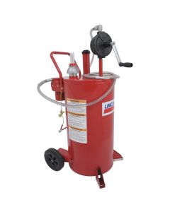 LIN3677 image(0) - Lincoln Lubrication 25-gallon Fuel Caddy w/ 2-way Filter System