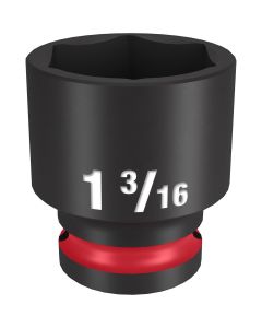 MLW49-66-6213 image(0) - Milwaukee Tool SHOCKWAVE Impact Duty  1/2"Drive 1-3/16" Standard 6 Point Socket