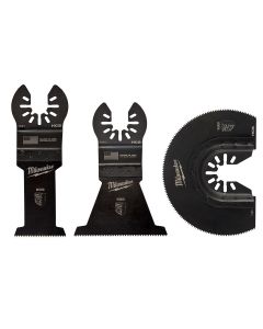 MLW49-10-9004 image(0) - Milwaukee OPEN-LOK 3PC WOOD CUTTING MULTI-TOOL BLADE VARIETY PACK
