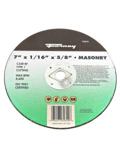 FOR72314 image(0) - Cutting Wheel, Masonry, Type 1, 7 in x 1/16 in x 5/8 in