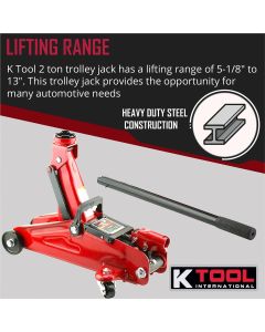 KTI63103A image(11) - K Tool International Trolley Jack 2 Ton