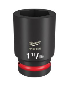 MLW49-66-6515 image(1) - Milwaukee Tool SHOCKWAVE Impact Duty  1"Drive 1-11/16" Deep 6 Point Socket