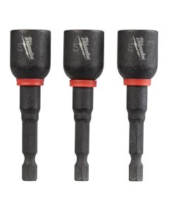 MLW49-66-4537 image(0) - Milwaukee Tool SHOCKWAVE Impact Duty 1/2" x 2-9/16" Magnetic Nut Driver