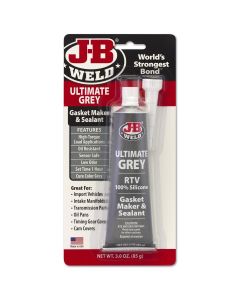 JBW32327 image(0) - J B Weld J-B Weld 32327 Ultimate Grey High Temperature RTV Silicone Gasket Maker and Sealant - 3 oz.