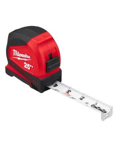 MLW48-22-6625E image(0) - Milwaukee Tool 25ft Compact Tape Measure with Engineer Scale