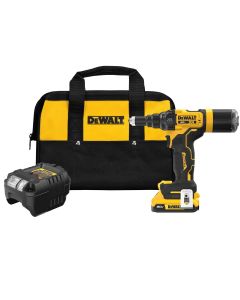 DWTDCF403D1 image(0) - DeWalt 20V MAX* XR Brushless Cordless 3/16" Rivet Tool Kit