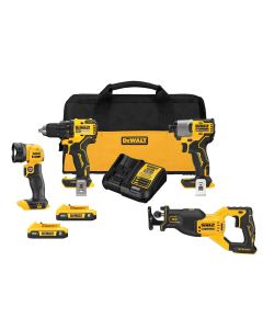 DWTDCK427D2 image(0) - DeWalt DEWALT 20V MAX 4 Tool Combo Kit